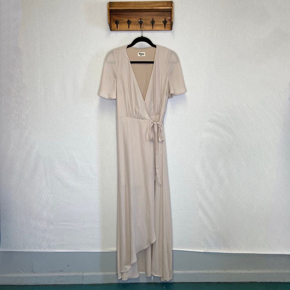 Show‎ Me Your Mumu | Nude Maxi Wrap Dress Medium long